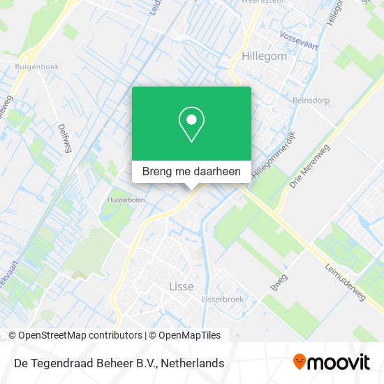 De Tegendraad Beheer B.V. kaart