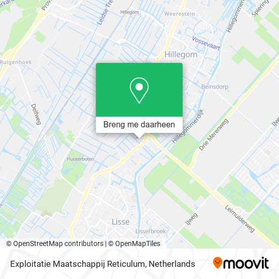 Exploitatie Maatschappij Reticulum kaart