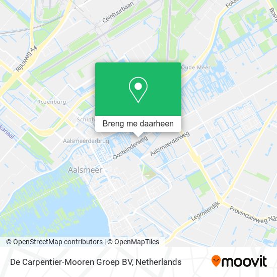 De Carpentier-Mooren Groep BV kaart