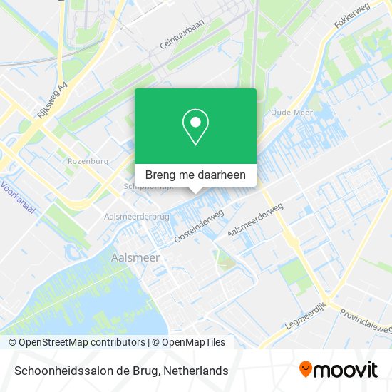 Schoonheidssalon de Brug kaart