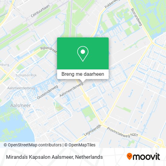 Miranda's Kapsalon Aalsmeer kaart