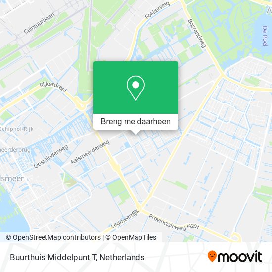 Buurthuis Middelpunt T kaart