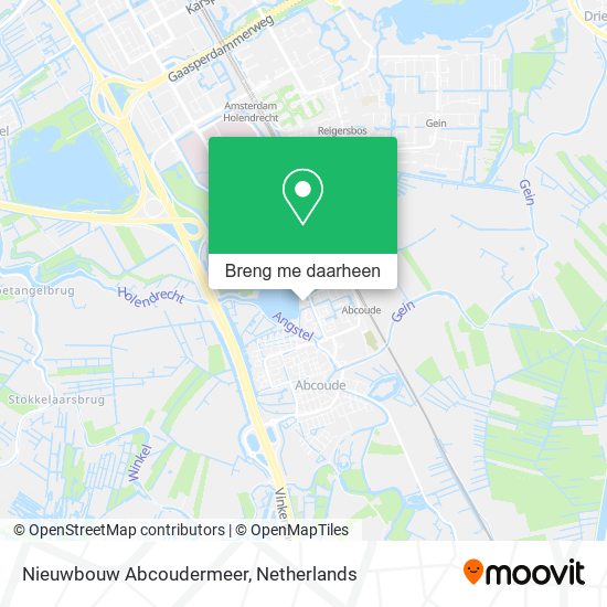 Nieuwbouw Abcoudermeer kaart
