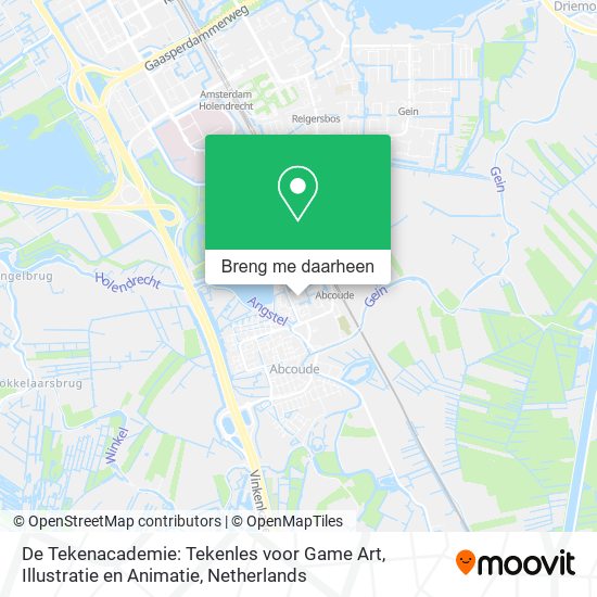 De Tekenacademie: Tekenles voor Game Art, Illustratie en Animatie kaart