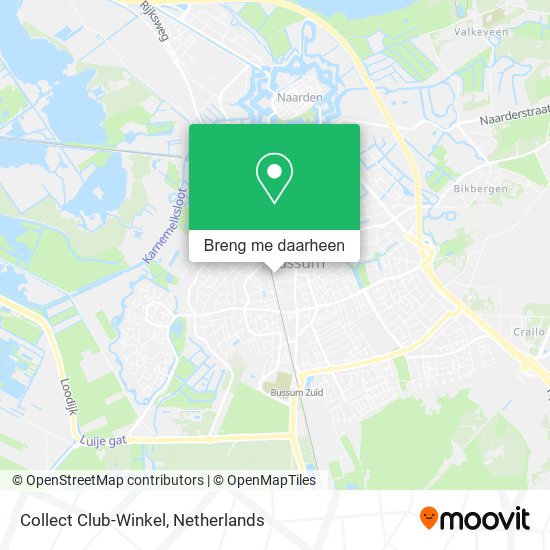 Collect Club-Winkel kaart