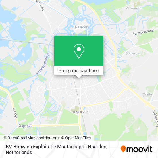 BV Bouw en Exploitatie Maatschappij Naarden kaart