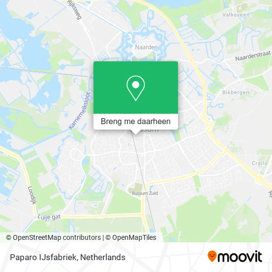 Paparo IJsfabriek kaart