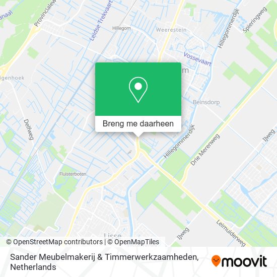 Sander Meubelmakerij & Timmerwerkzaamheden kaart