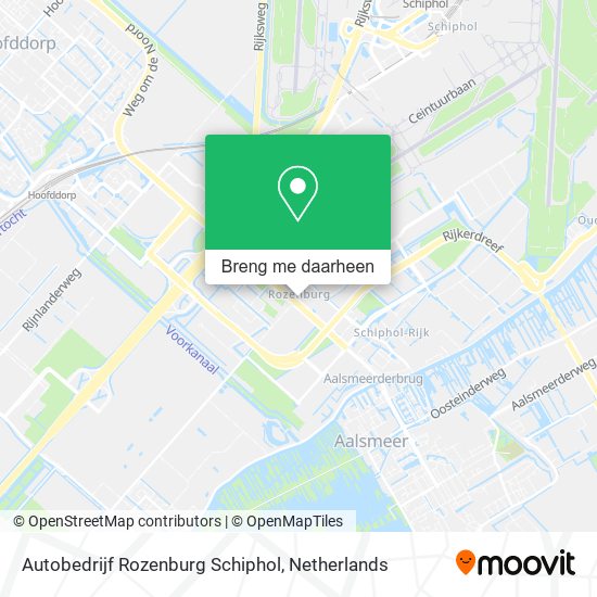 Autobedrijf Rozenburg Schiphol kaart