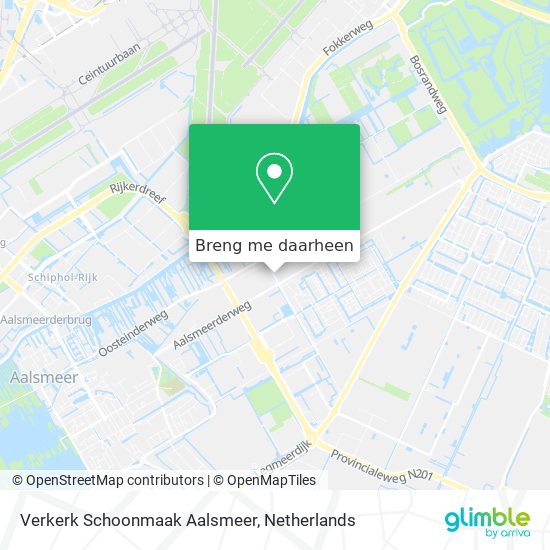 Verkerk Schoonmaak Aalsmeer kaart