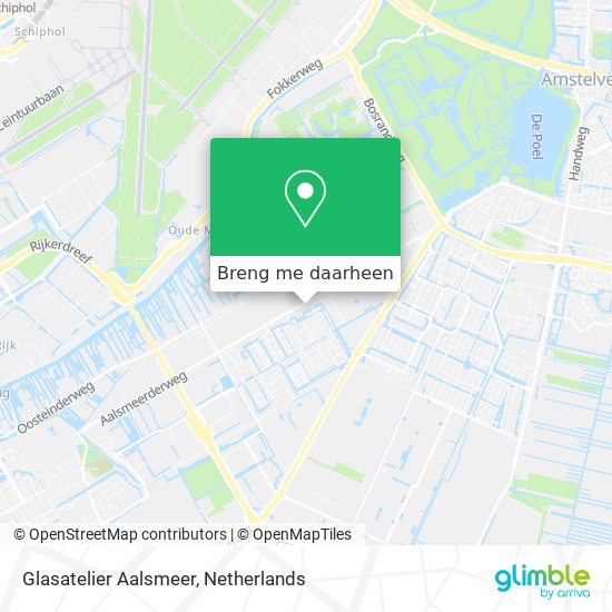 Glasatelier Aalsmeer kaart