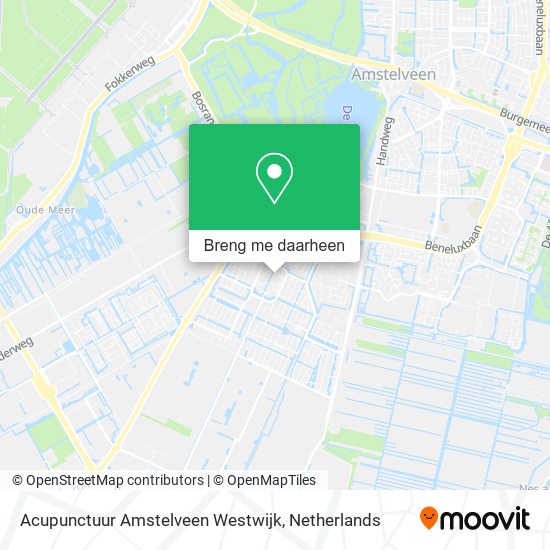 Acupunctuur Amstelveen Westwijk kaart
