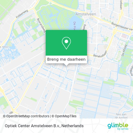 Optiek Center Amstelveen B.v. kaart