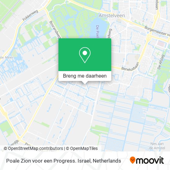 Poale Zion voor een Progress. Israel kaart