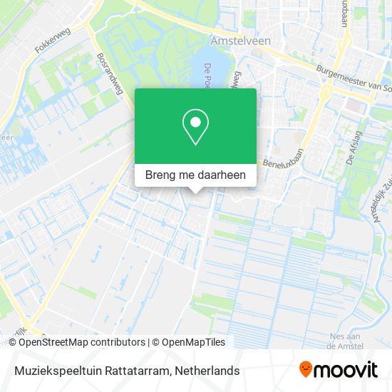 Muziekspeeltuin Rattatarram kaart