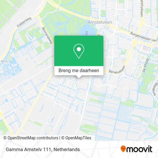 Gamma Amstelv 111 kaart
