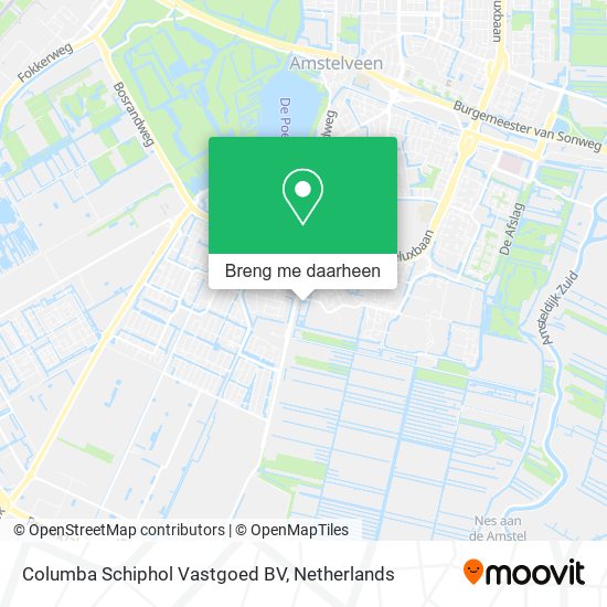 Columba Schiphol Vastgoed BV kaart