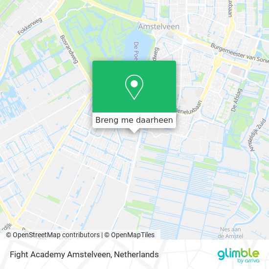 Fight Academy Amstelveen kaart