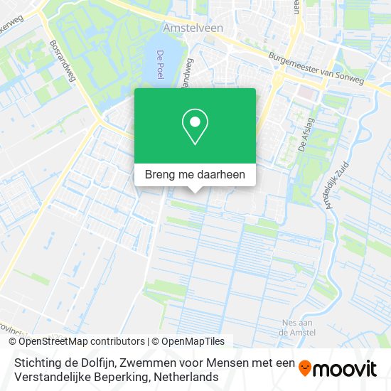 Stichting de Dolfijn, Zwemmen voor Mensen met een Verstandelijke Beperking kaart