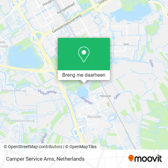 Camper Service Ams kaart