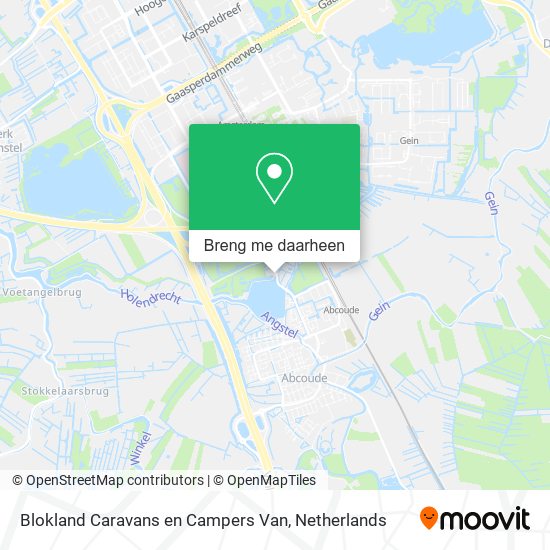 Blokland Caravans en Campers Van kaart