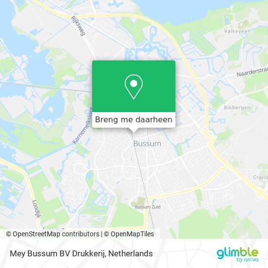 Mey Bussum BV Drukkerij kaart