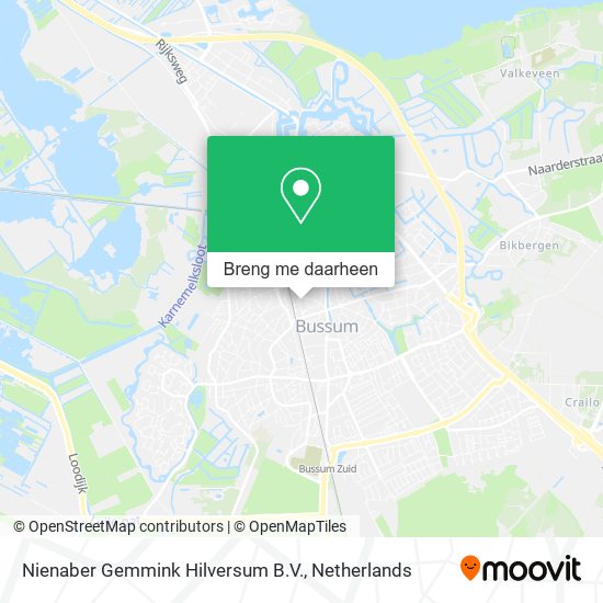 Nienaber Gemmink Hilversum B.V. kaart