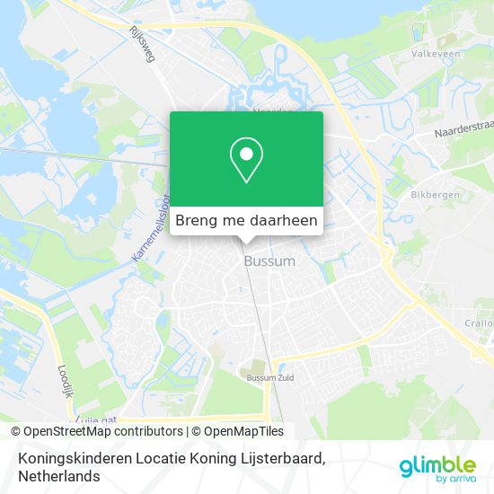 Koningskinderen Locatie Koning Lijsterbaard kaart