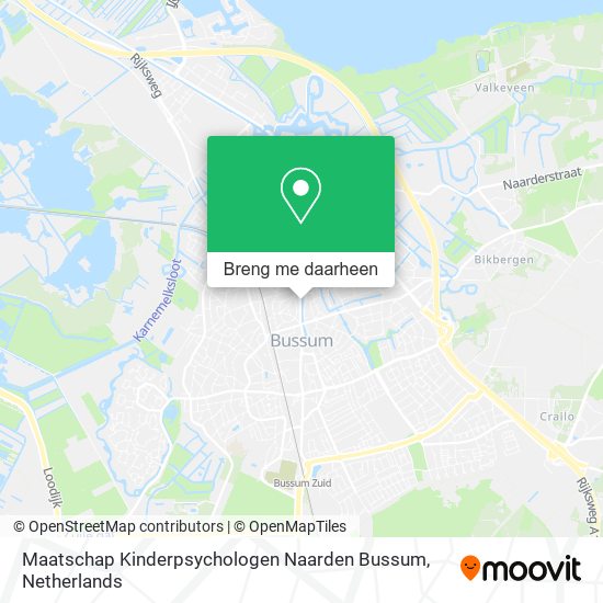 Maatschap Kinderpsychologen Naarden Bussum kaart