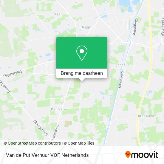 Van de Put Verhuur VOF kaart