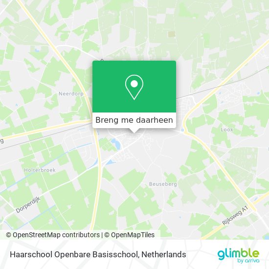 Haarschool Openbare Basisschool kaart