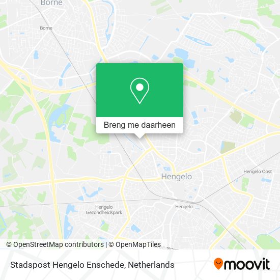 Stadspost Hengelo Enschede kaart