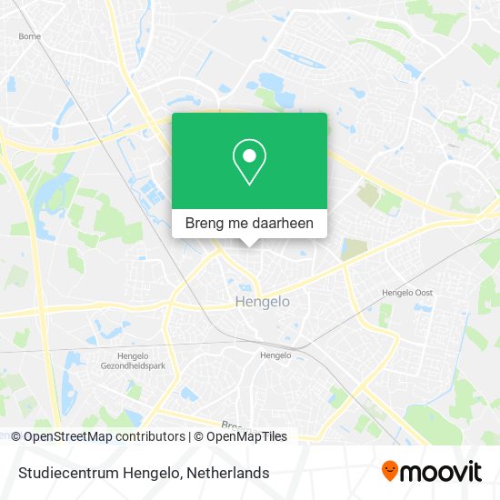 Studiecentrum Hengelo kaart