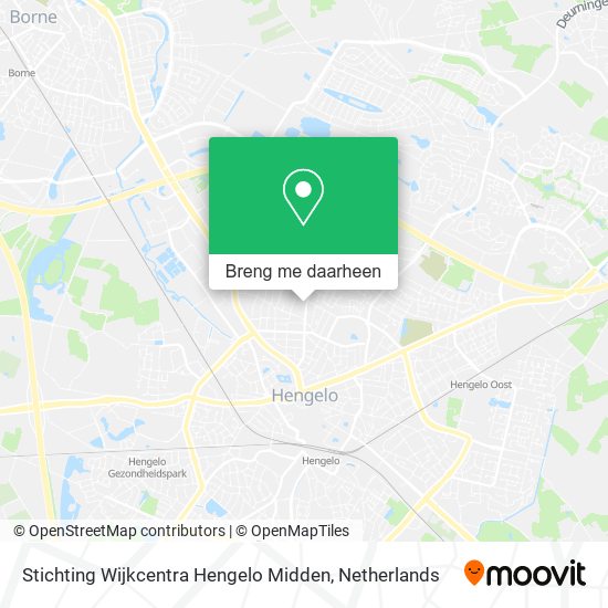 Stichting Wijkcentra Hengelo Midden kaart