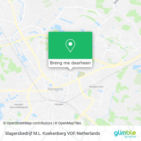 Slagersbedrijf M.L. Koekenberg VOF kaart