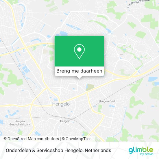 Onderdelen & Serviceshop Hengelo kaart