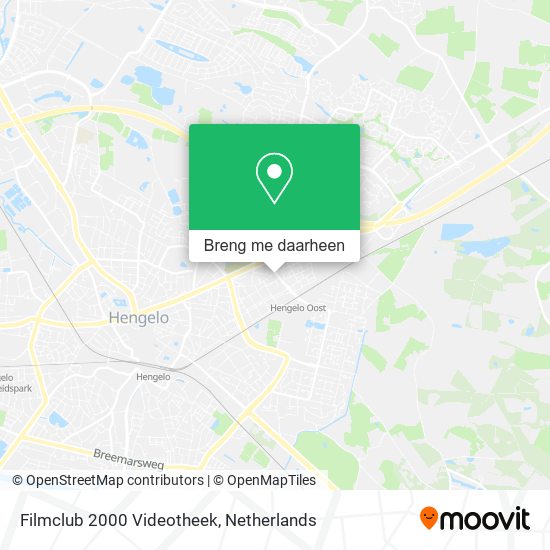 Filmclub 2000 Videotheek kaart