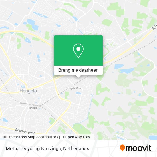 Metaalrecycling Kruizinga kaart