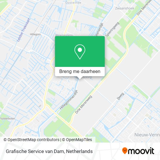 Grafische Service van Dam kaart