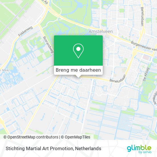 Stichting Martial Art Promotion kaart