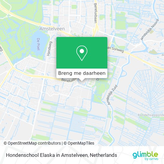 Hondenschool Elaska in Amstelveen kaart