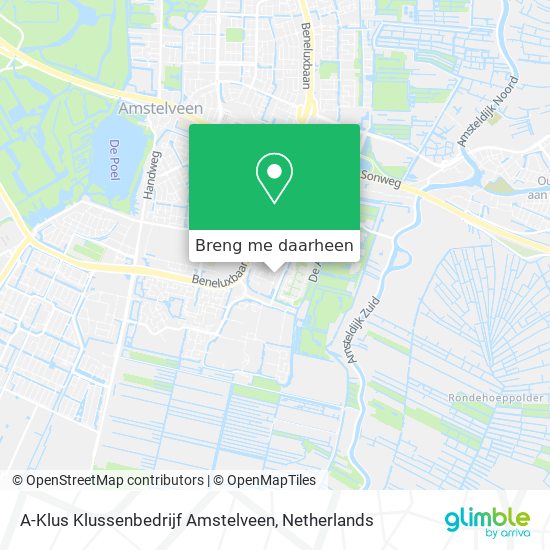 A-Klus Klussenbedrijf Amstelveen kaart