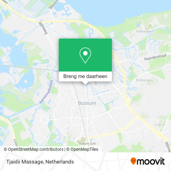 Tjaidii Massage kaart