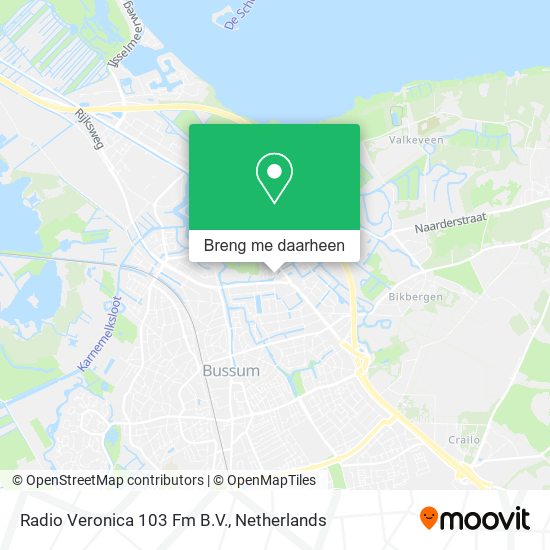 Radio Veronica 103 Fm B.V. kaart