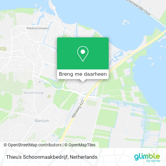 Thieu's Schoonmaakbedrijf kaart