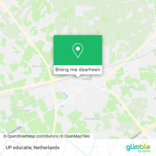 UP educatie kaart