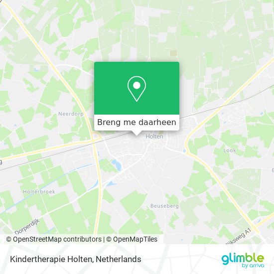 Kindertherapie Holten kaart