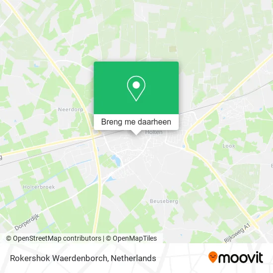 Rokershok Waerdenborch kaart