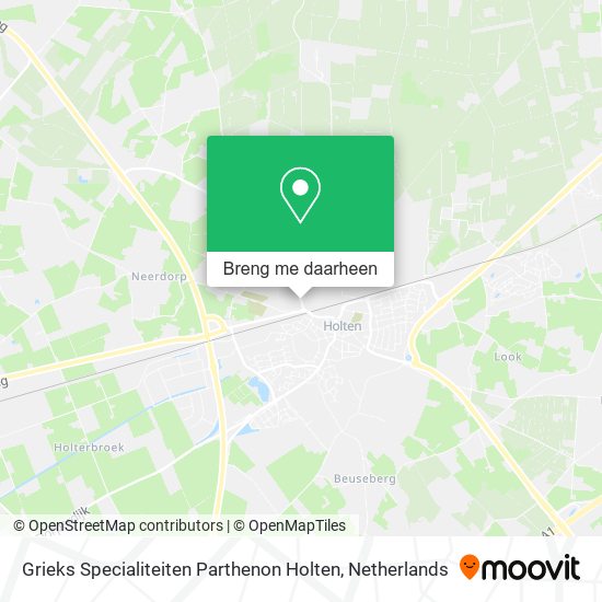 Grieks Specialiteiten Parthenon Holten kaart