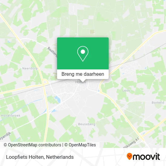 Loopfiets Holten kaart